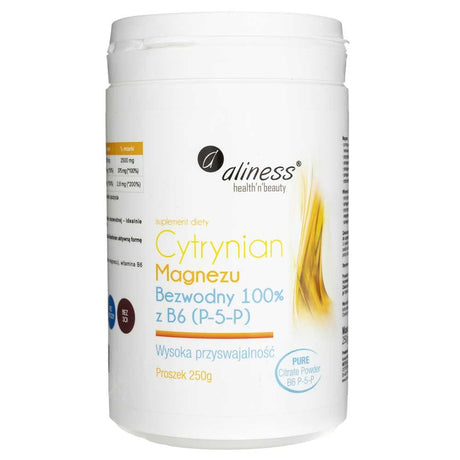 Aliness Magnesium Citrate Anhydrous with B6 (P-5-P) , powder - 250 g
