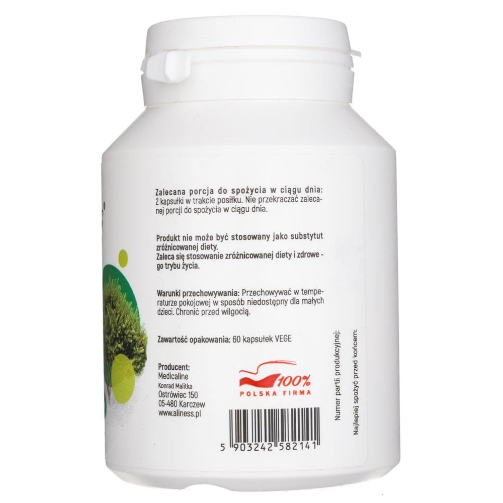 Aliness Mastika, powdered resin Pistacia lentiscus 500 mg - 60 Veg Capsules