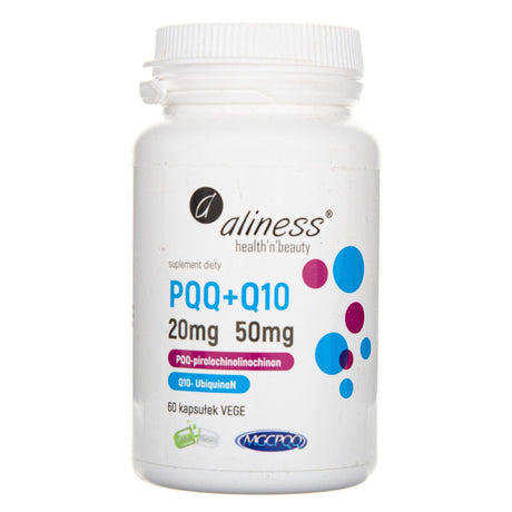 Aliness PQQ MGCPQQ® 20 mg Q10 50 mg - 60 Capsules