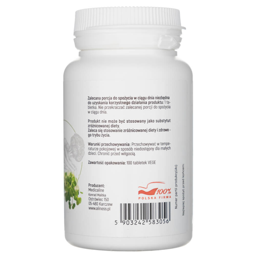Aliness Sulforaphane from broccoli sprouts 400 mcg - 100 Tablets