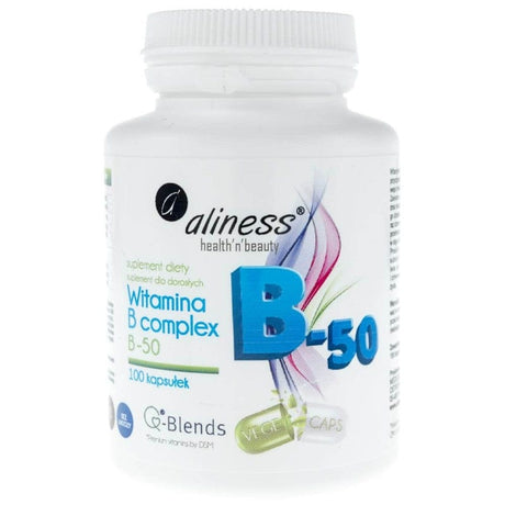 Aliness Vitamin B Complex B-50 - 100 Veg Capsules