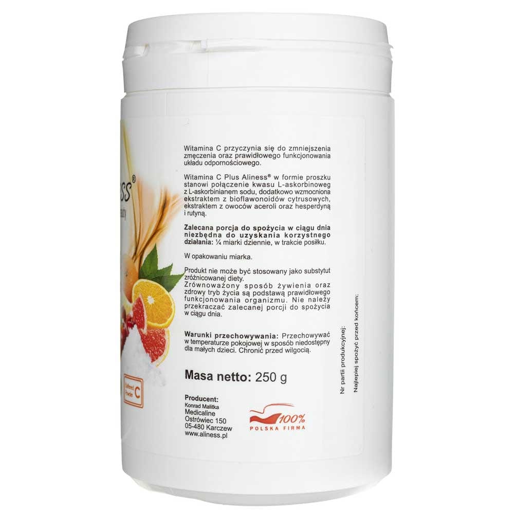 Aliness Vitamin C 1000 mg Buffered Plus powder - 250 g