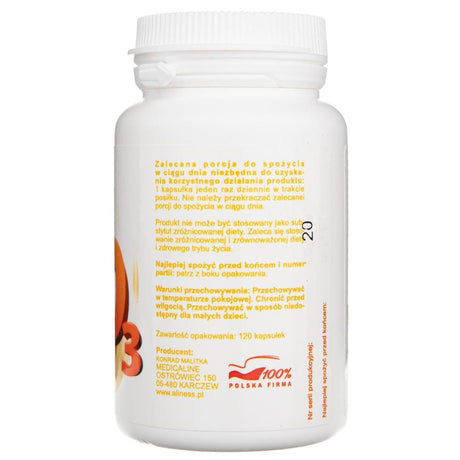 Aliness Vitamin D3 2000 IU - 120 Capsules