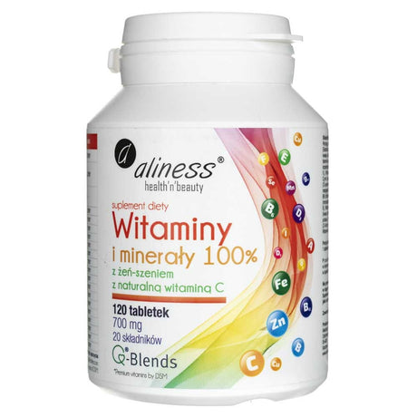 Aliness Vitamins and minerals 100% - 120 Tablets