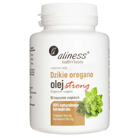 Aliness Wild oregano oil STRONG 100% natural - 90 Capsules