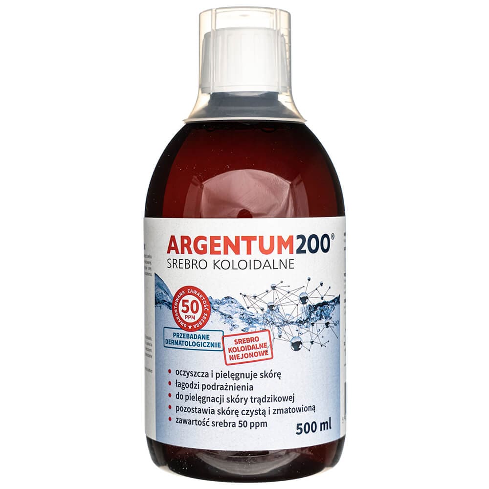Aura Herbals Argentum 200 Colloidal Silver 50 ppm - 500 ml