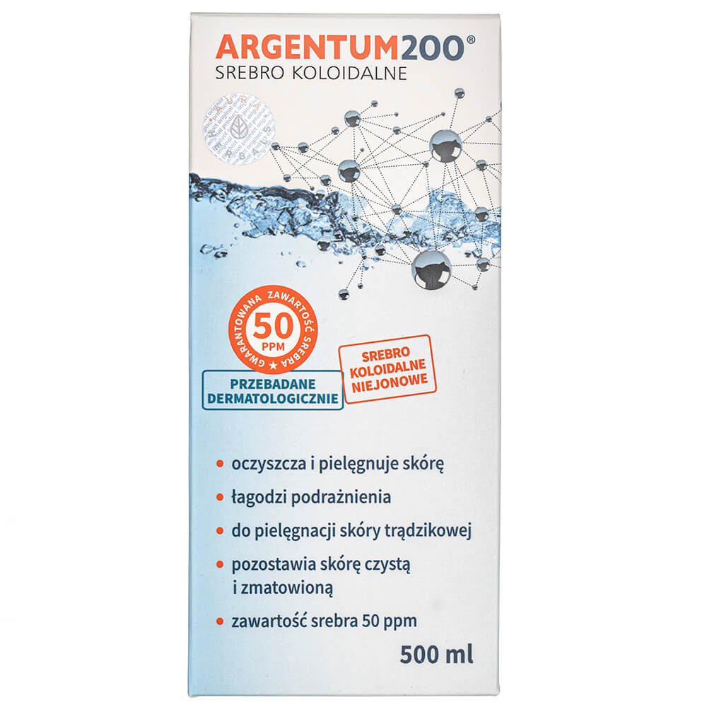 Aura Herbals Argentum 200 Colloidal Silver 50 ppm - 500 ml