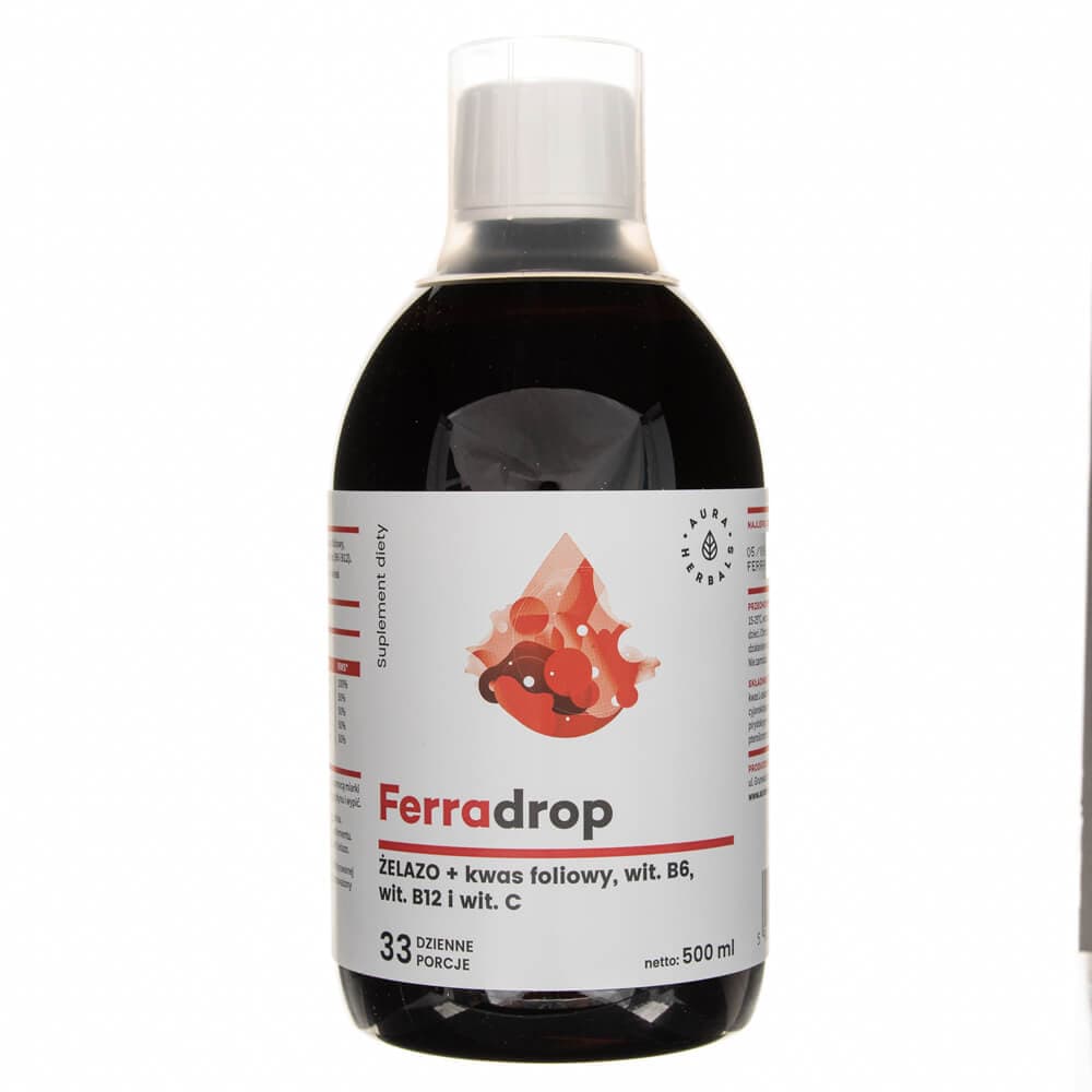 Aura Herbals Ferradrop – Liquid Iron + Folic Acid - 500 ml