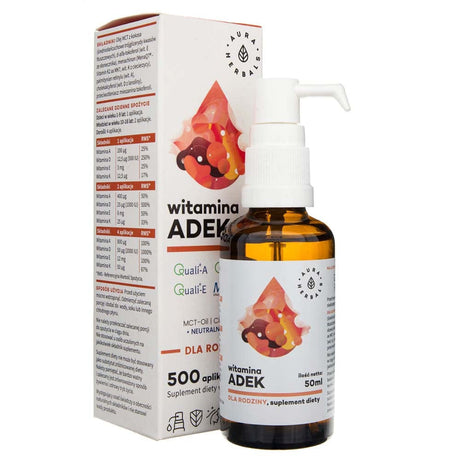 Aura Herbals Vitamin ADEK for the family, MCT, drops - 50 ml