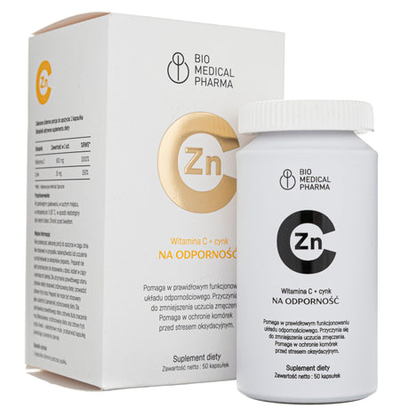 Bio Medical Pharma Vitamin C + Zinc - 50 Capsules