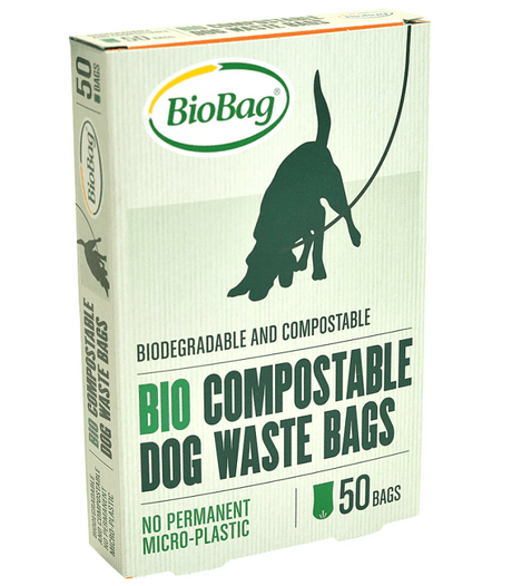 Biobag Biodegradable and Compostable Dog Poop Bags - 50 pieces