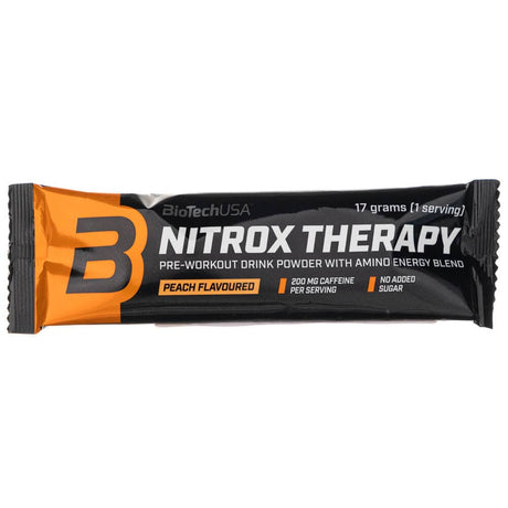 BioTech USA Nitrox Therapy Pre-Workout Drink, peach - 17 g