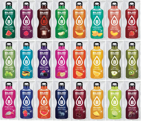 Bolero Drink Mix Box Sachet Set of 24 Flavours - 9 g
