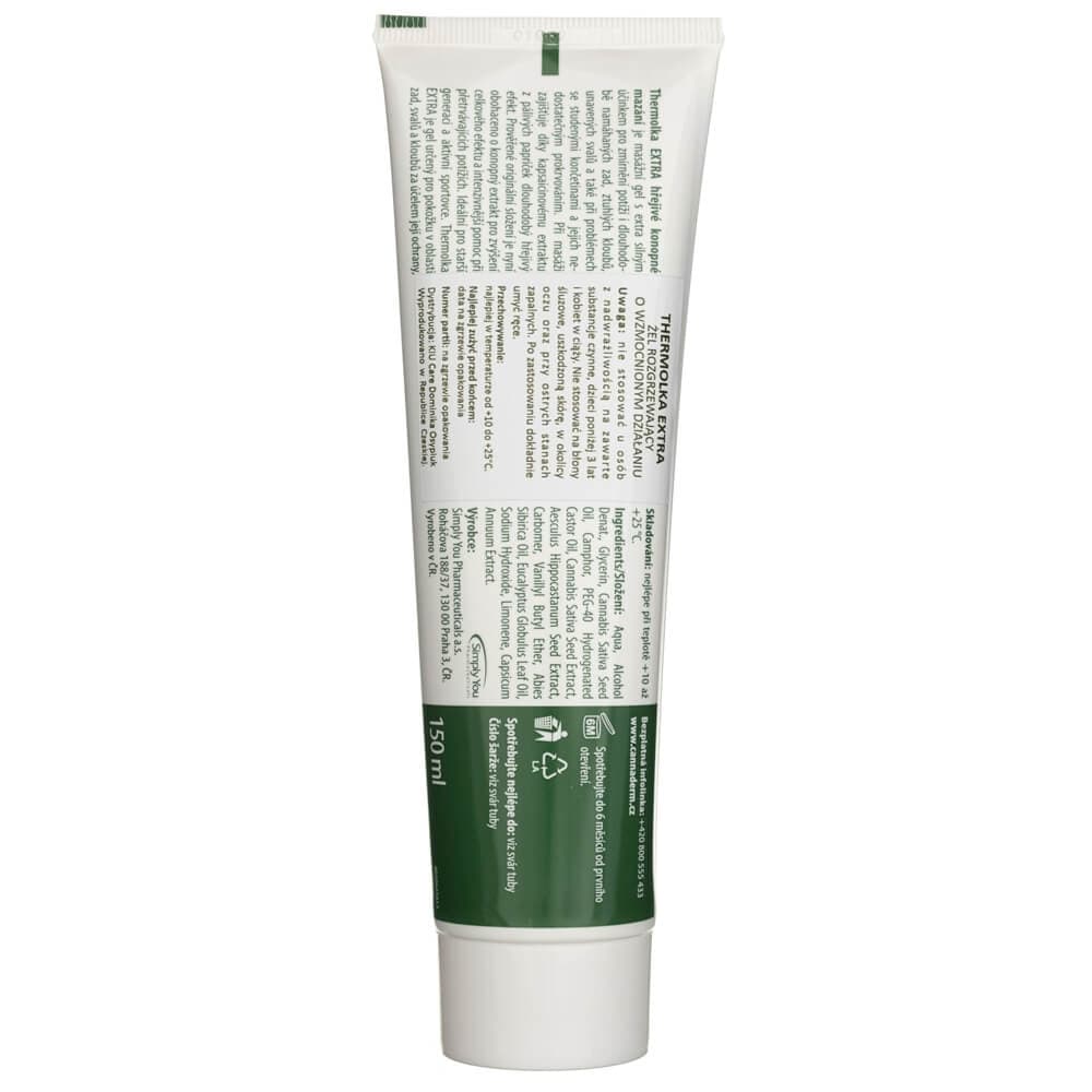 Cannaderm Thermolka EXTRA Warming Gel for Muscle and Joint Pain - 150 ml