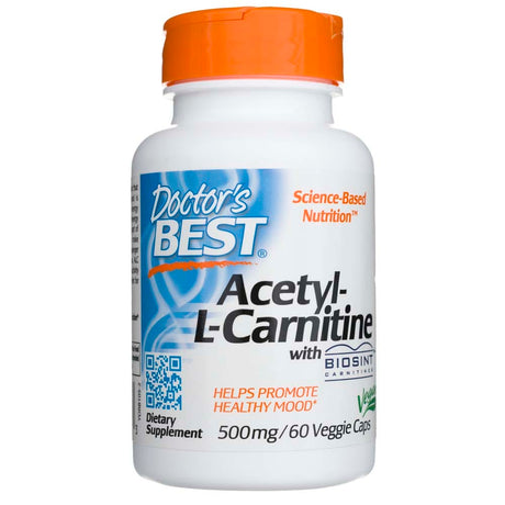 Doctor's Best Acetyl-L-Carnitine with Biosint Carnitines 500 mg - 60 Veg Capsules
