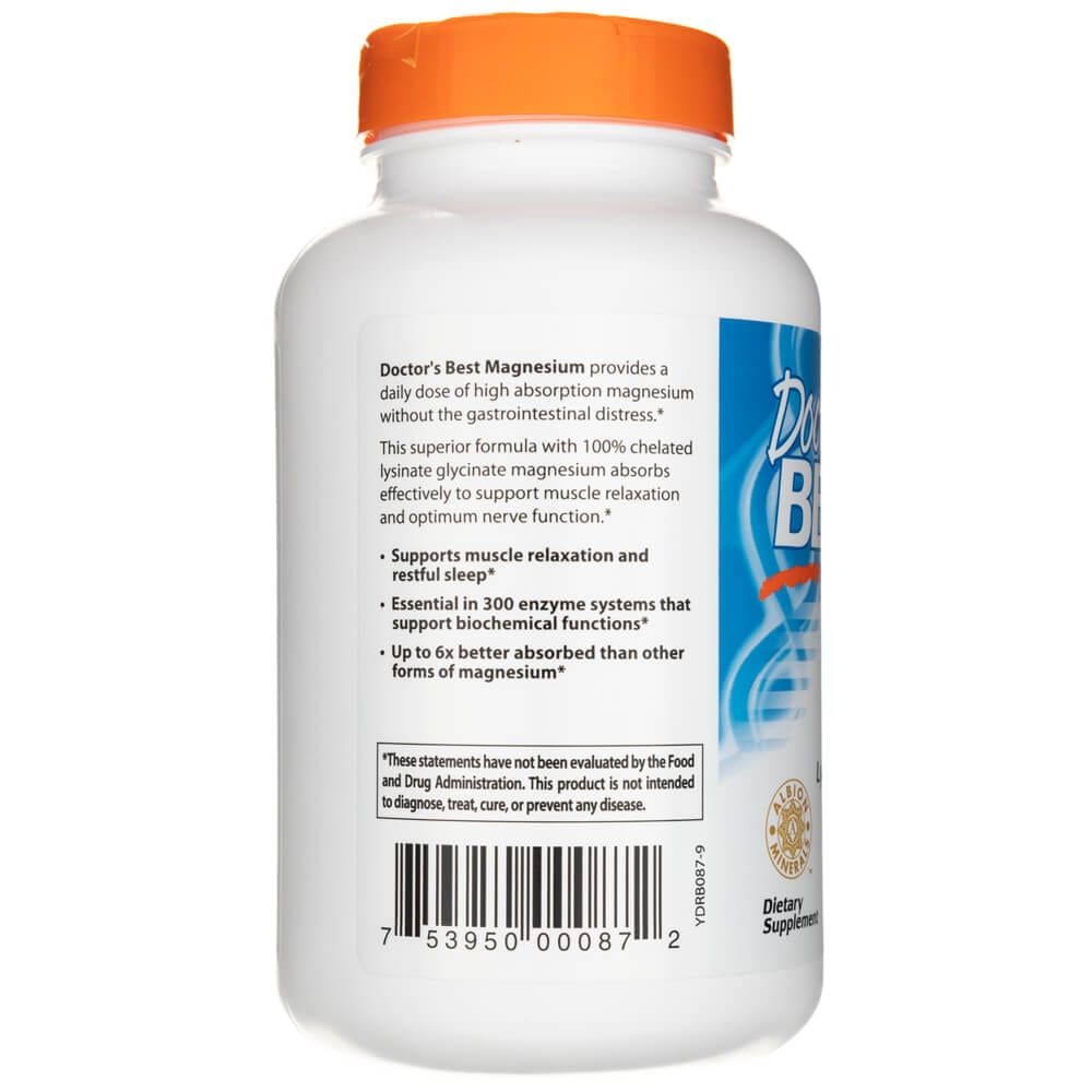 Doctor's Best High Absorption Magnesium 100 mg - 240 Tablets