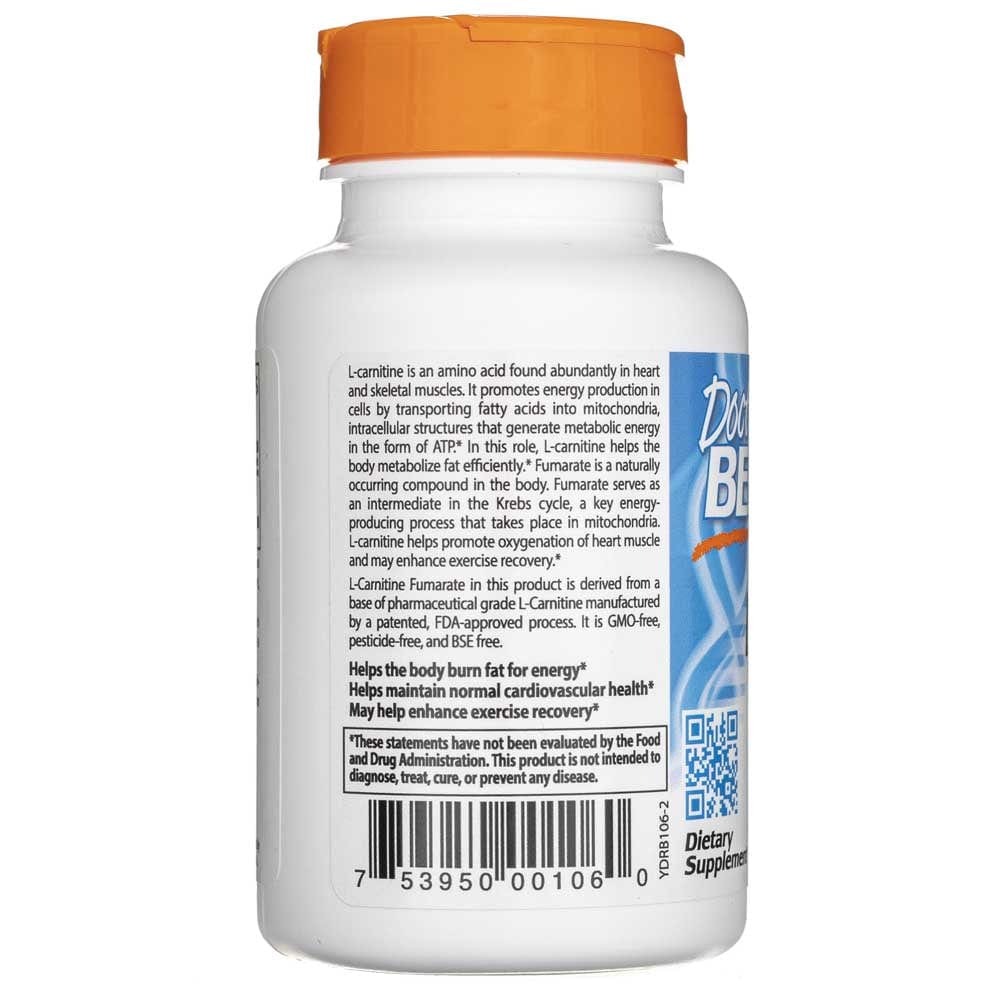 Doctor's Best L-Carnitine Fumarate with Biosint Carnitines 855 mg - 60 Veg Capsules