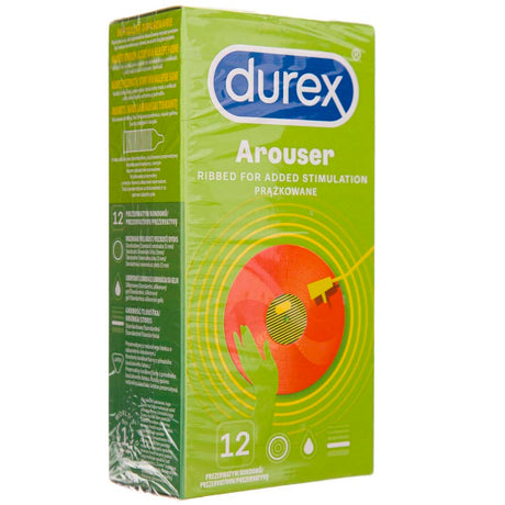 Durex Arouser Ribbed Condoms - 12 pcs.