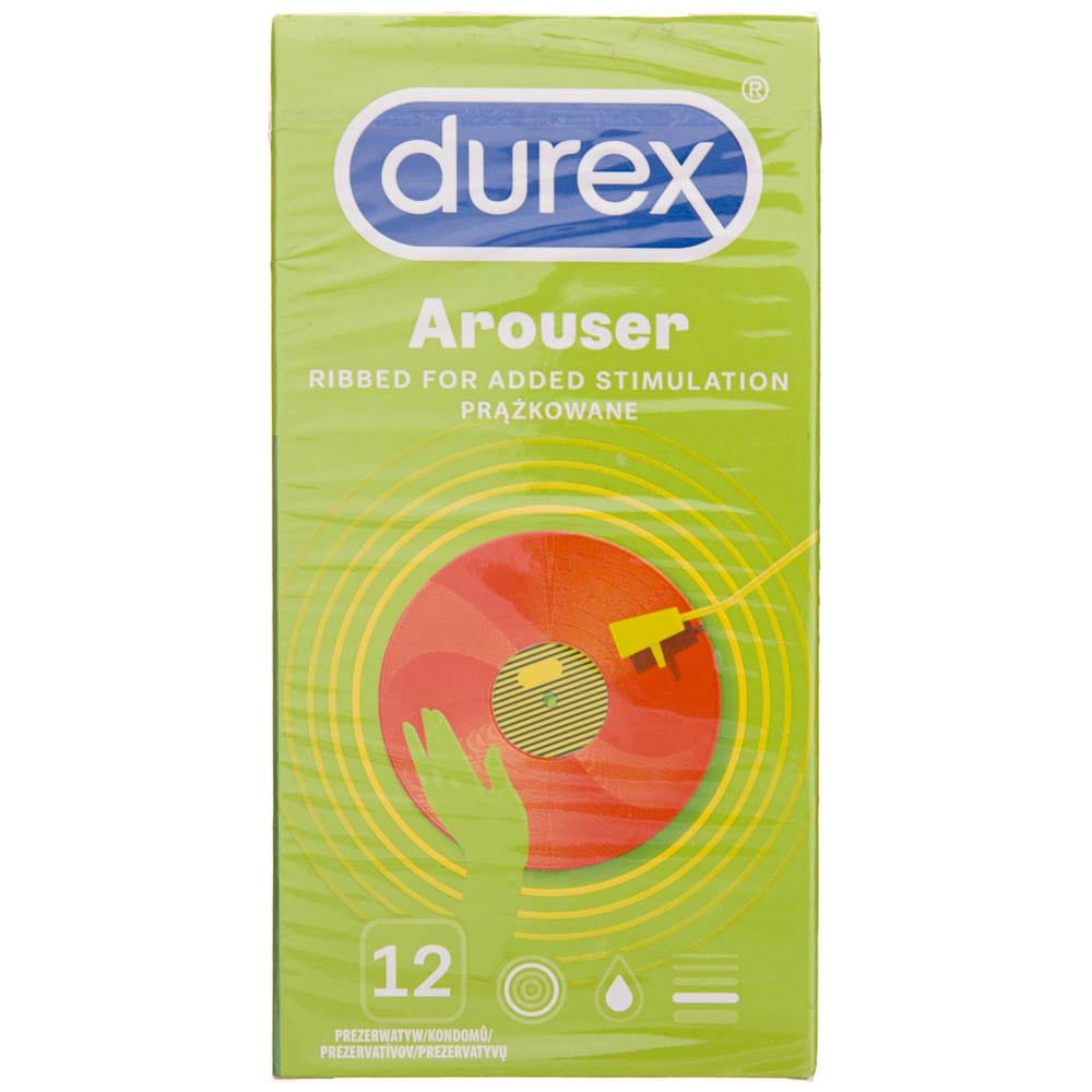 Durex Arouser Ribbed Condoms - 12 pieces – Medpak