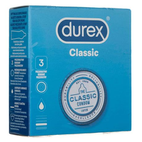 Durex Classic Condoms - 3 pcs.