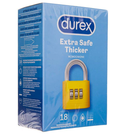 Durex Extra Safe Thicker Condoms - 18 pcs.