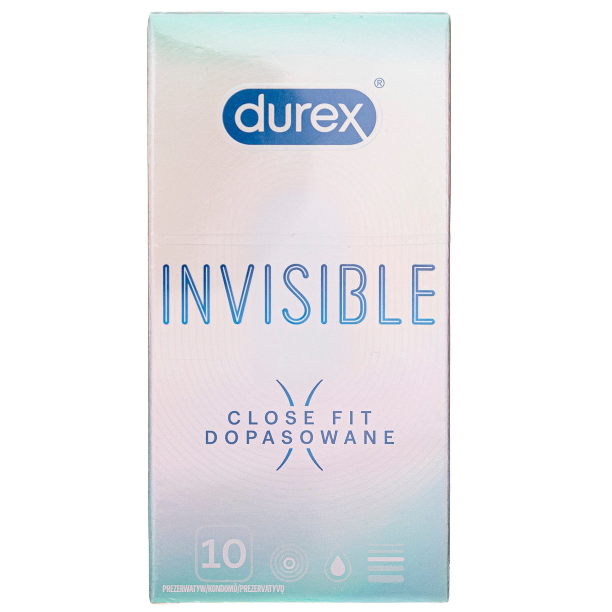 Durex Invisible Close Fit Condoms - 10 pieces