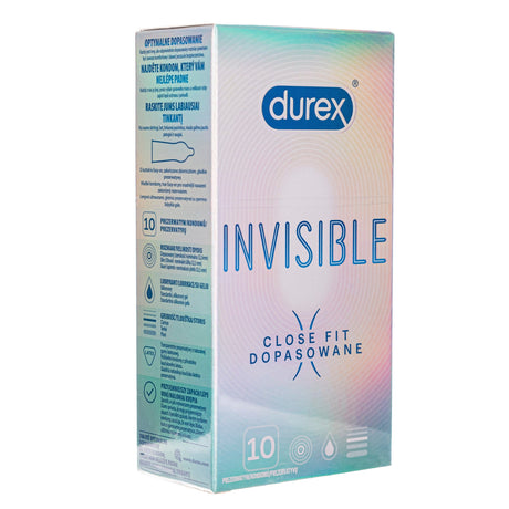 Durex Invisible Close Fit Condoms - 10 pieces