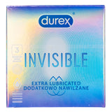 Durex Invisible Extra Lubricated Condoms - 3 pcs.