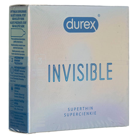 Durex Invisible Extra Sensitive Condoms - 3 pcs.