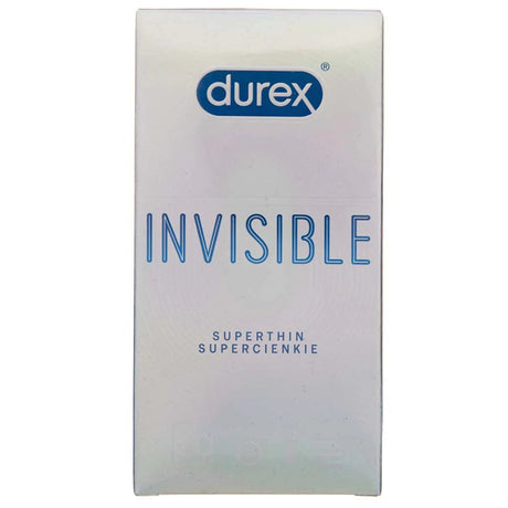 Durex Invisible Superthin Condoms - 10 pieces