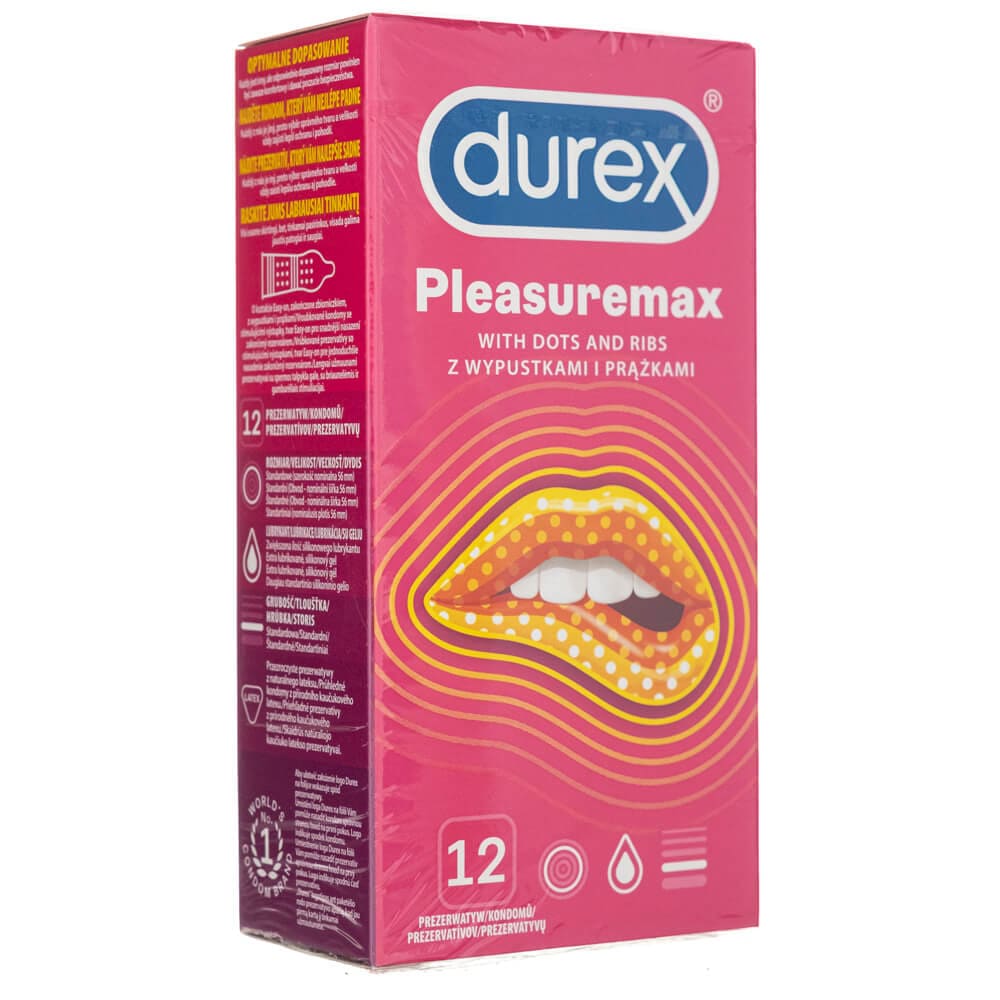 Durex Pleasuremax Condoms - 12 pcs.