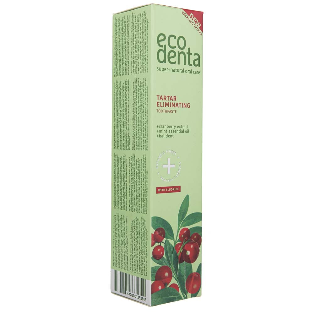 Ecodenta 2-in-1 Toothpaste Against Tartar with Cranberry Extract - 100 ml