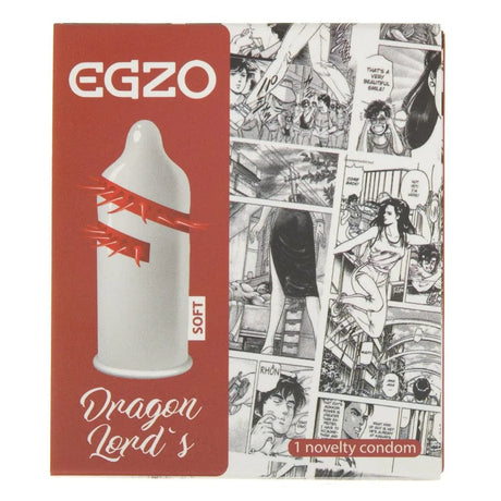 Egzo Dragon Lord's Condom with Soft Tabs - 1 piece