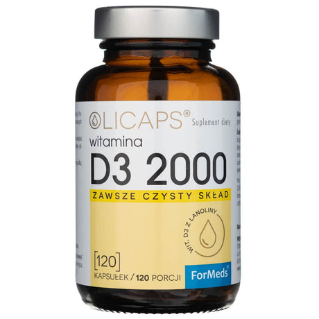 Formeds Olicaps Vitamin D3 2000 IU - 120 Capsules
