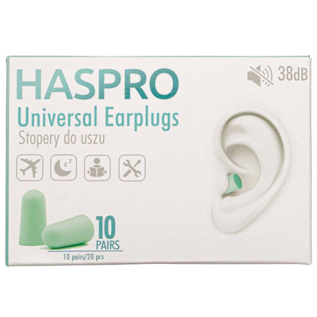 Haspro Multi10 Universal Earplugs Mint - 10 pairs