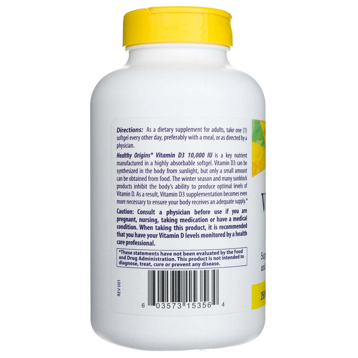 Healthy Origins Vitamin D3 10000 IU - 360 Softgels