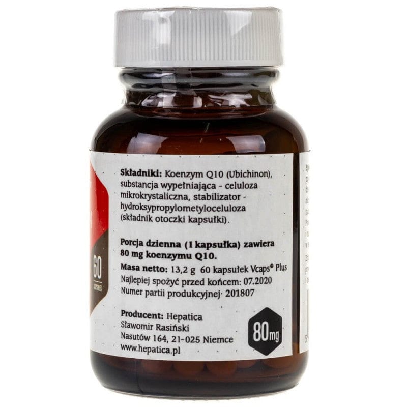 Hepatica Coenzyme Q10 80 mg - 60 Veg Capsules