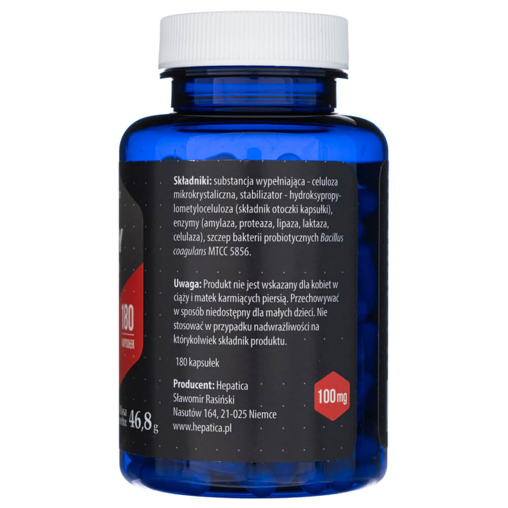 Hepatica Digestive Enzymes Probiotic - 180 Capsules