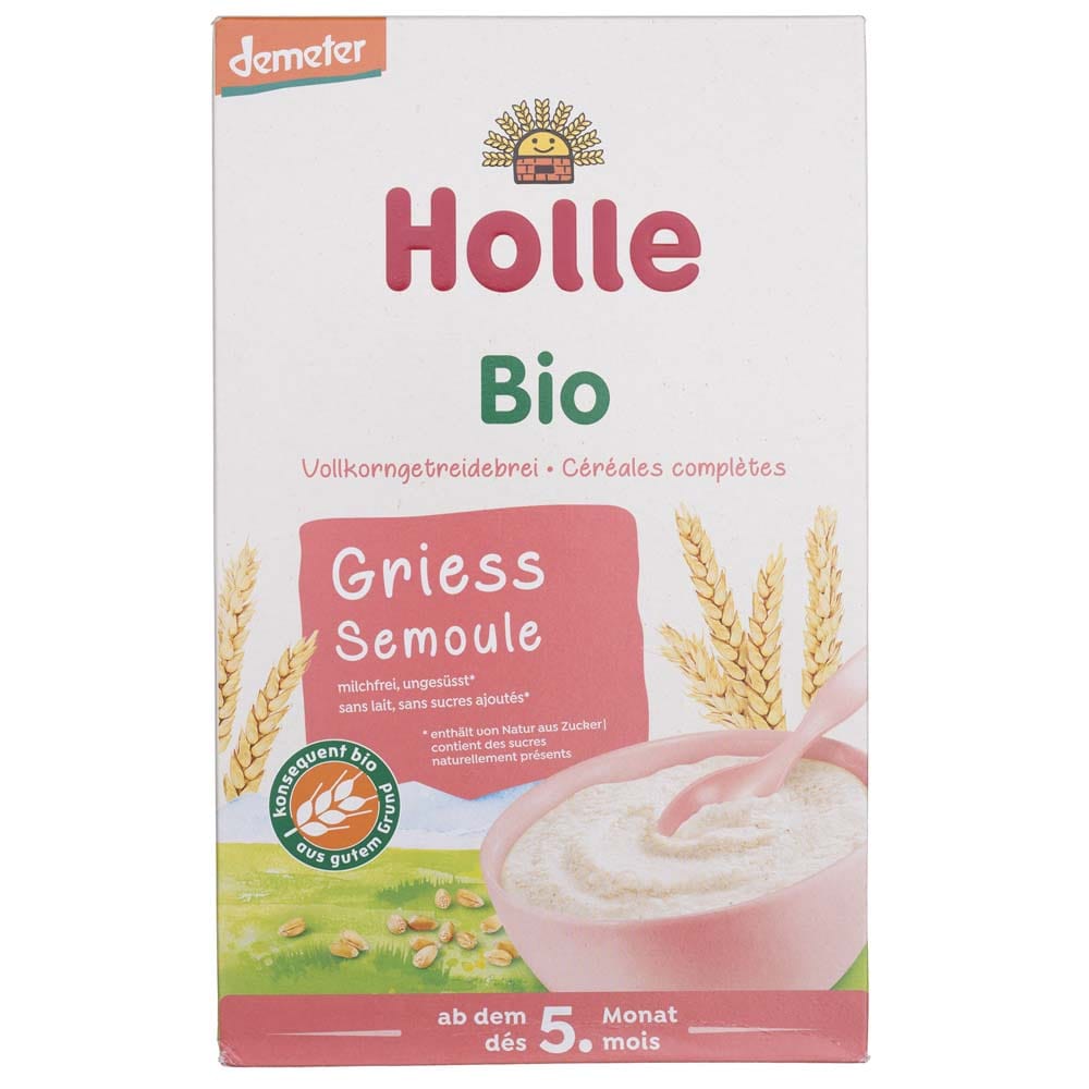 Holle Organic Wholegrain Cereal Semolina from 5. month - 250 g