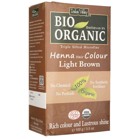 Indus Valley Henna Hair Colour Light Brown - 100 g