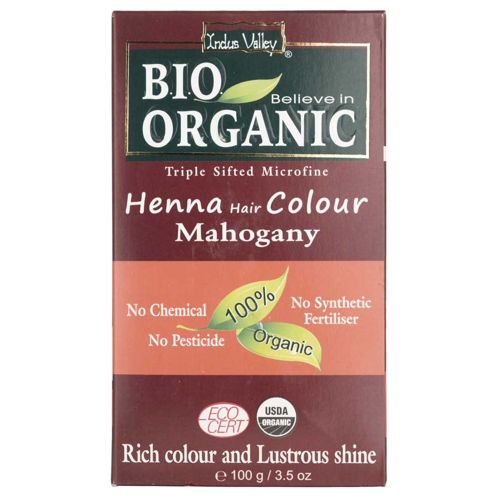 Indus Valley Henna Hair Colour Mahogany - 100 g