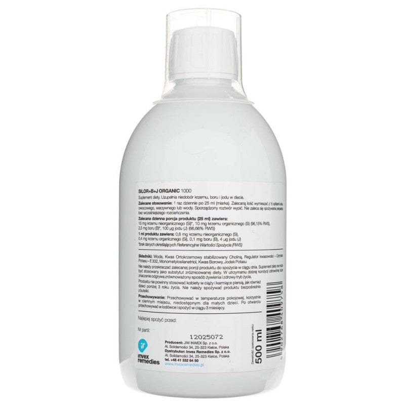 Invex Remedies Silor+B+J Silicon with boron and iodine, liquid - 500 ml
