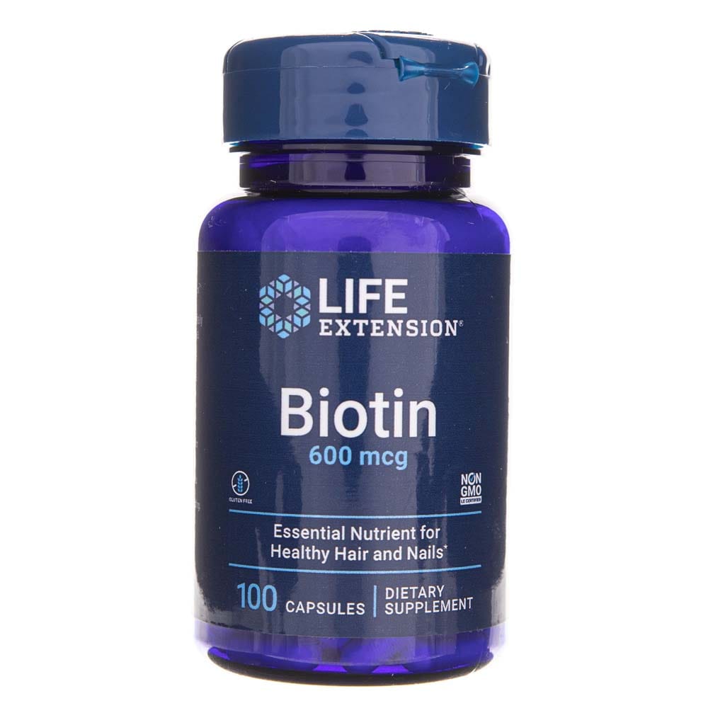 Life Extension Biotin 600 mg - 100 Capsules