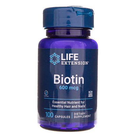Life Extension Biotin 600 mg - 100 Capsules