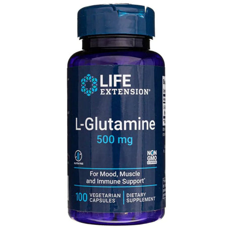 Life Extension L-Glutamine 500 mg - 100 Veg Capsules