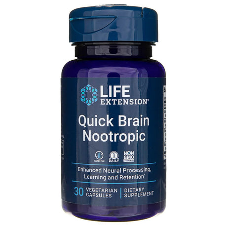 Life Extension Quick Brain Nootropic  - 30 Veg Capsules