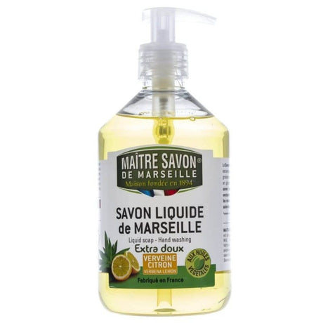 Maître Savon Lemon Verbena Liquid Marseille Soap - 500 ml