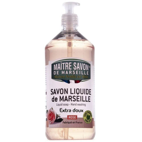 Maître Savon Rose Liquid Marseilles Soap - 1000 ml