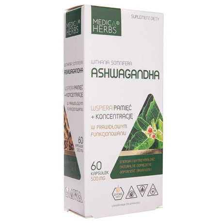 Medica Herbs Ashwagandha 500 mg - 60 Capsules