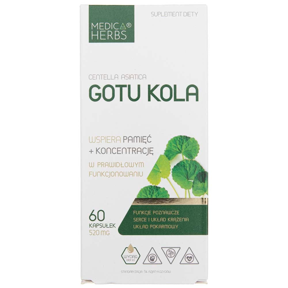 Medica Herbs Gotu Kola 520 mg - 60 Capsules